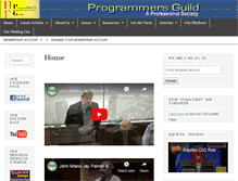 Tablet Screenshot of programmersguild.org